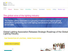 Tablet Screenshot of globallightingassociation.org